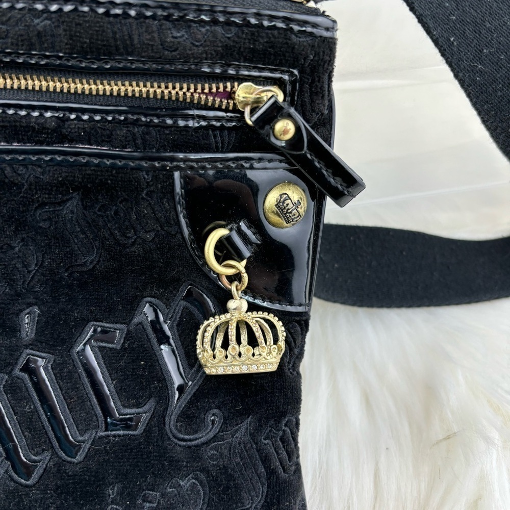 JUICE COUTURE SUEDE CROSSBODY BAG - Picture 2 of 10